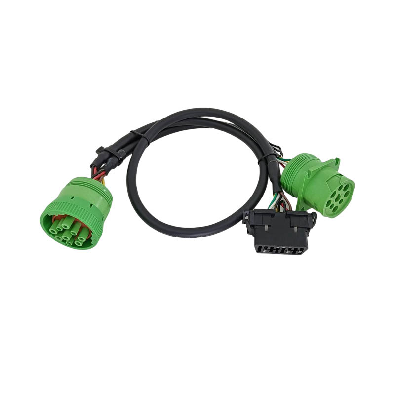 J1939 Y Cable 9Pin To OBD Connector 16pin Car Diagnostic Cable Wire Harness