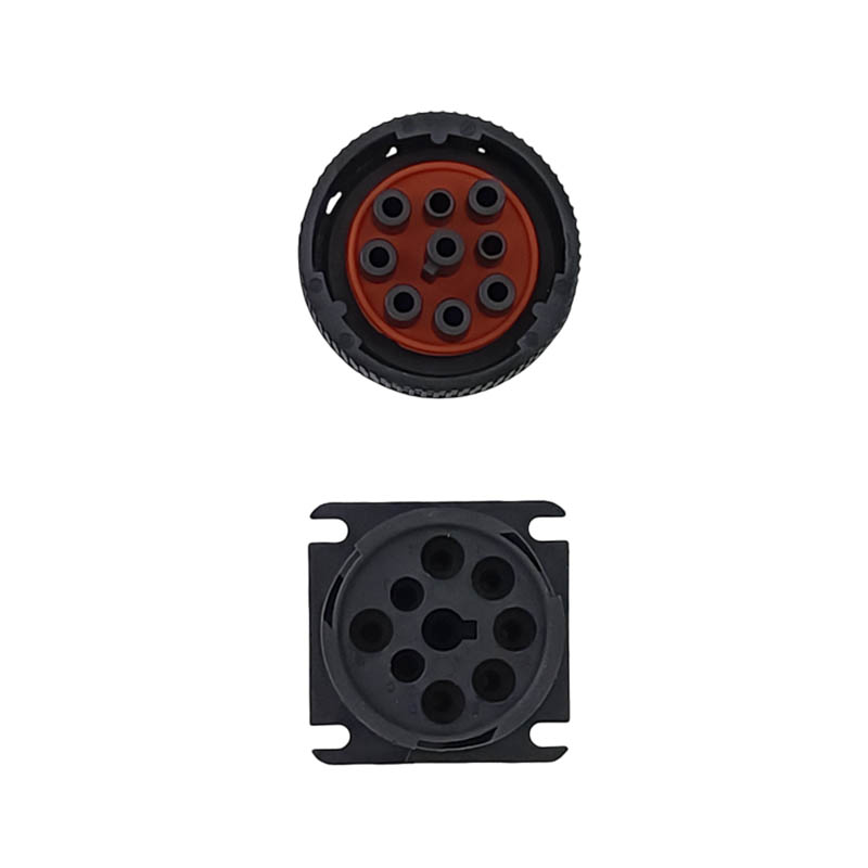 J1939 9Pin Type2 Black Truck Connector