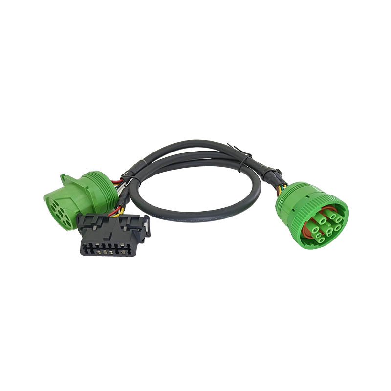 J1939 Y Cable 9Pin To OBD Connector 16pin Car Diagnostic Cable Wire Harness