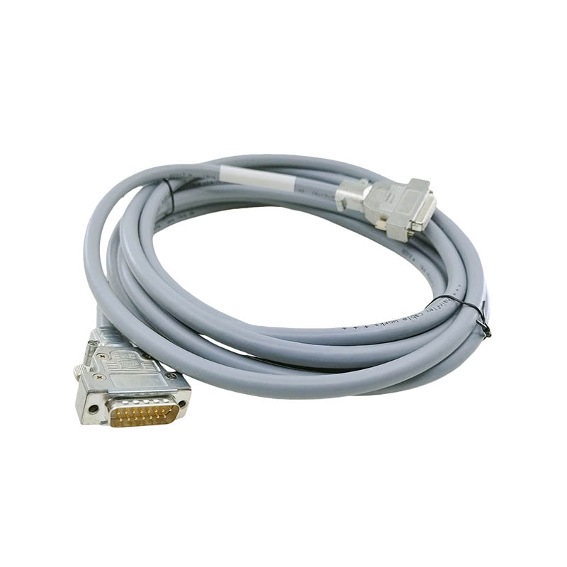 Industrial Wire Harness DB15 Male To Female Connect Cable High Flexibility Shielded Encoder Extension Cable 4M