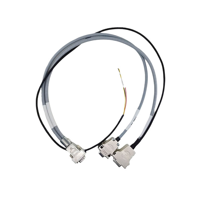 Custom Industrial Wiring Harness HDB15 Female To DB9 Female DB15 Male Connect Cable High Flexibility Shielded Encoder Cable 70cm