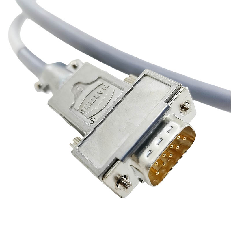 Custom Harting Industrial Wire Harness DB9 Female To DB9 Male Connection Cable High Flexibility Shielded HALL Cable 5M