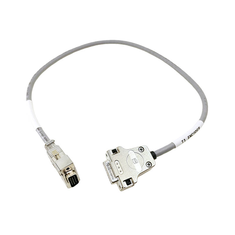 Custom Industrial Wiring Harness DB15 Female To DB15 Male Connection Cable 70cm Length High Flexibility Shielded Encoder Cable
