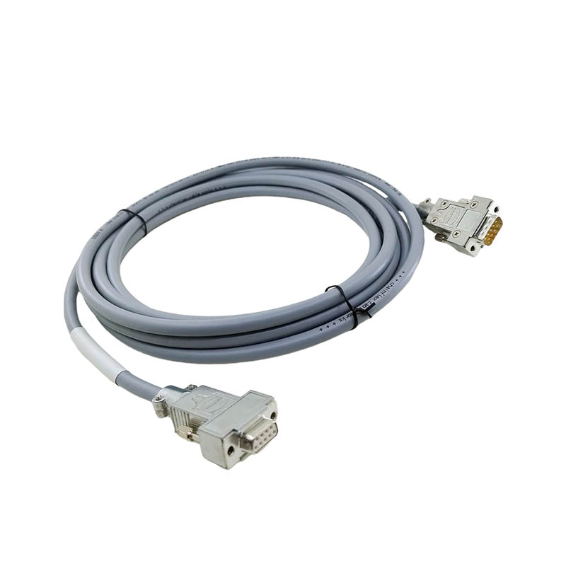 Harting Industrial Wiring Harness DB9 Male To Female Connection Cable  High Flexibility Shielded HALL Cable 4M