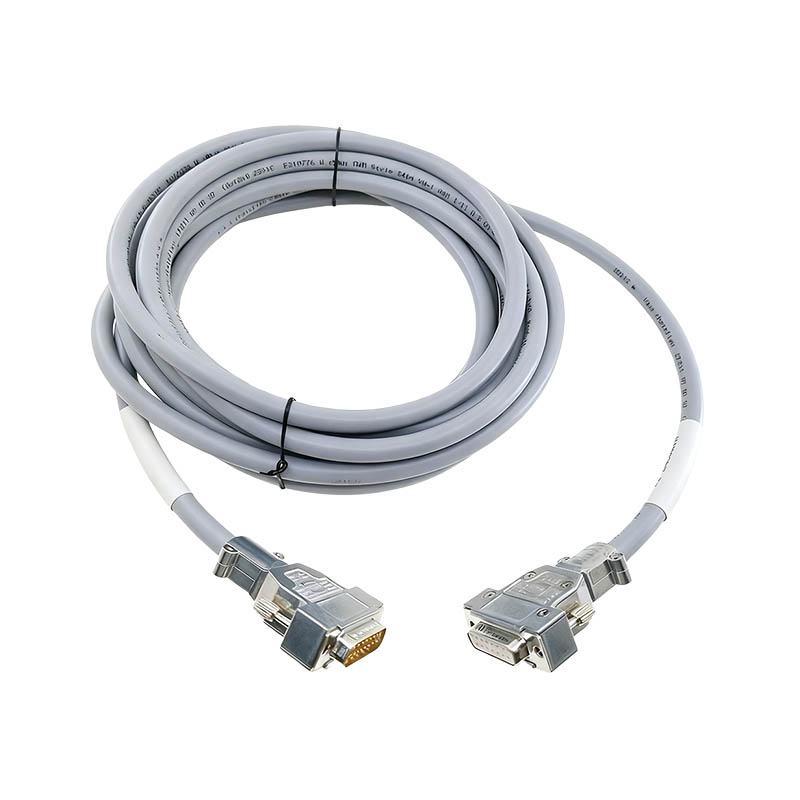 Industrial Wire Harness DB15 Male To Female Connect Cable High Flexibility Shielded Encoder Extension Cable 5M