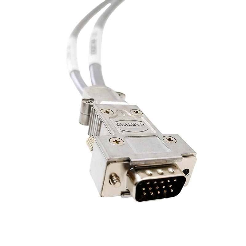 Harting High Flexibility Shielded Encoder 70cm HDB15 Female Connector To DB15Male DB9 Female Industrial Wiring Harness