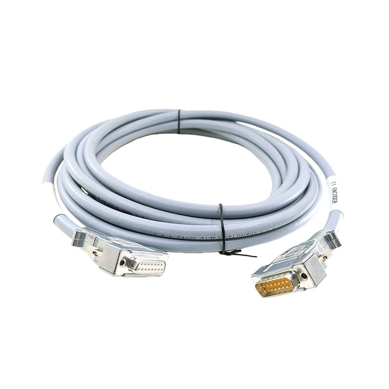 Industrial Wire Harness DB15 Female to DB15 Male Connect Cable High Flexibility Shielded Encoder Extension Cable 5M