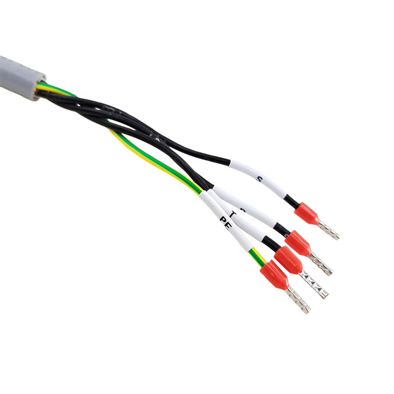 Custom Industrial Wiring harness DB9W4 Female to Open Connection Cable High Flexibility Shielded RST MOTOR Power Cable,50cm