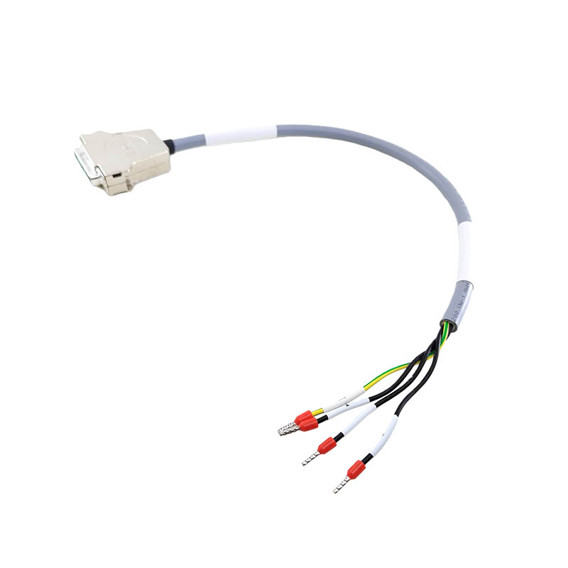 Custom Industrial Wiring harness DB9W4 Female to Open Connection Cable High Flexibility Shielded RST MOTOR Power Cable,50cm