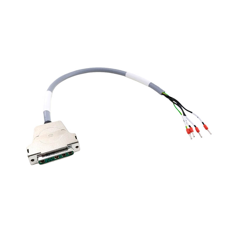 Custom Industrial Wiring harness DB9W4 Female to Open Connection Cable High Flexibility Shielded RST MOTOR Power Cable,50cm