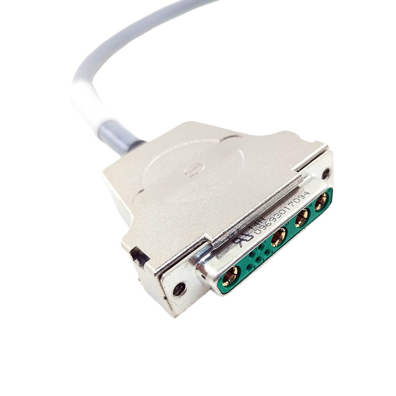 Custom Industrial Wiring harness DB9W4 Female to Open Connection Cable High Flexibility Shielded RST MOTOR Power Cable,50cm