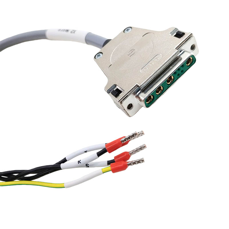 Harting Industrial Wiring harness DB9W4 Female to Open Connection Cable 50cm Length RST MOTOR Power Cable,50cm Length