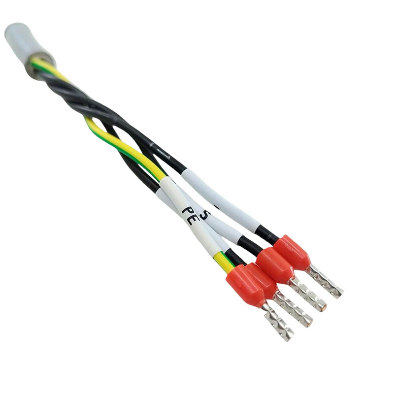 Custom Harting Industrial Wiring Harness DB9W4 Female To Open Connection Cable CNC Aluminum Alloy Connector 50cm Length RST MOTOR Power Cable, 50cm Length