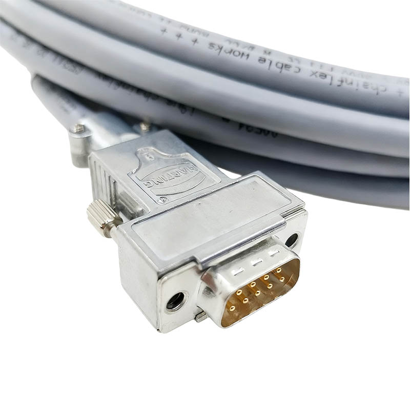 5M Length DB9 Male To Female Connector Extension Cable Industrial Encoder Wire Harness