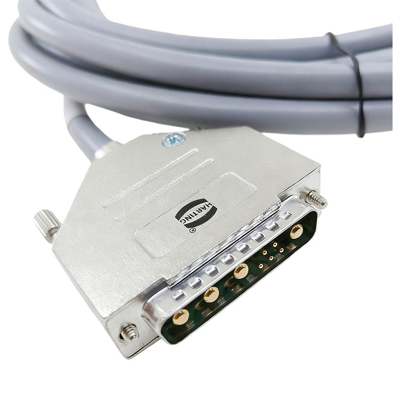 RST Motor Power Line Extension Cable DB9W4 Female To DB9W4 Male Connection Cable CNC Aluminum Connector Industrial Wiring Harness, 5M