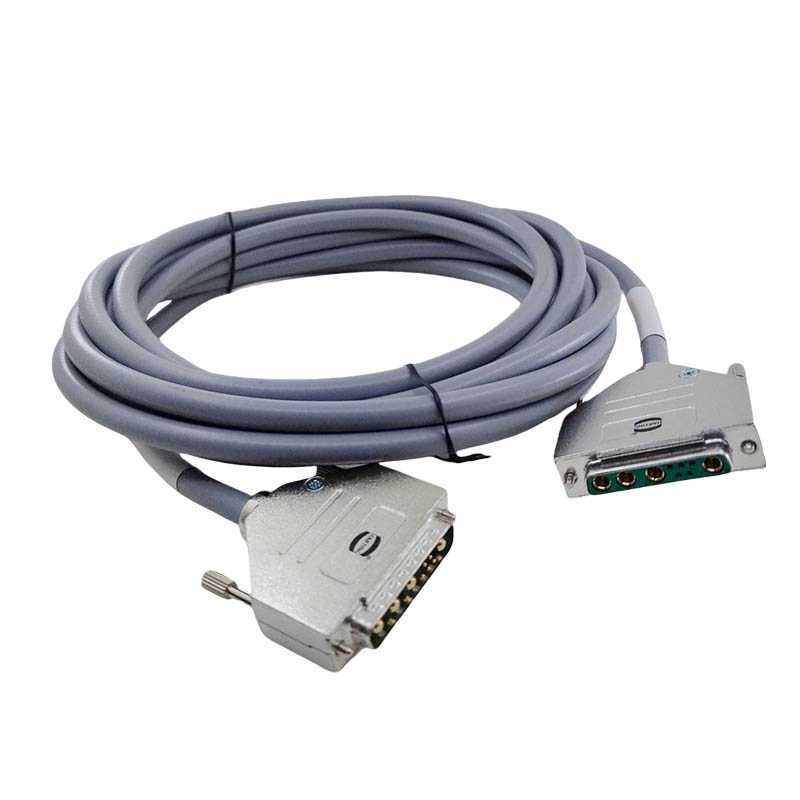 RST Motor Power Line Extension Cable DB9W4 Female To DB9W4 Male Connection Cable CNC Aluminum Connector Industrial Wiring Harness, 5M