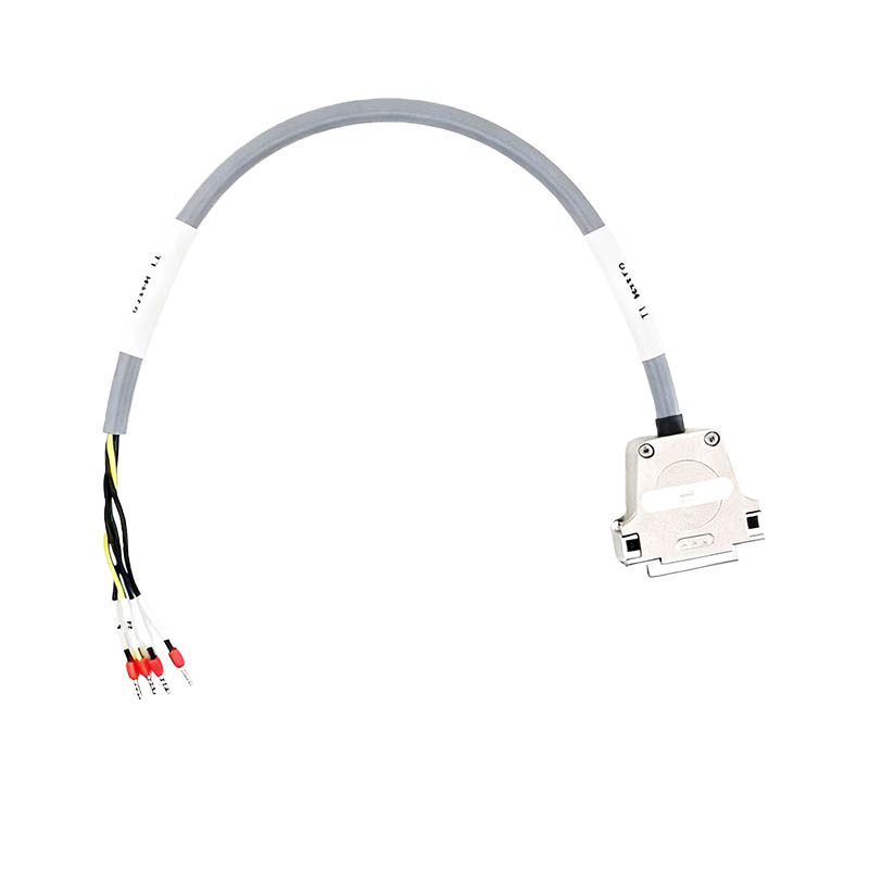 Custom Harting Industrial Wiring Harness DB9W4 Female To Open Connection Cable CNC Aluminum Alloy Connector 50cm Length RST MOTOR Power Cable, 50cm Length