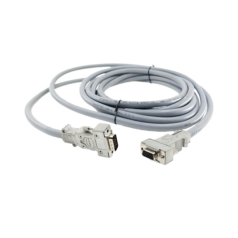 5M Extension Cable CNC Aluminum Alloy Connector HDB15 Male To HDB15 Male Connection Cable Industrial Encoder Wiring Harness