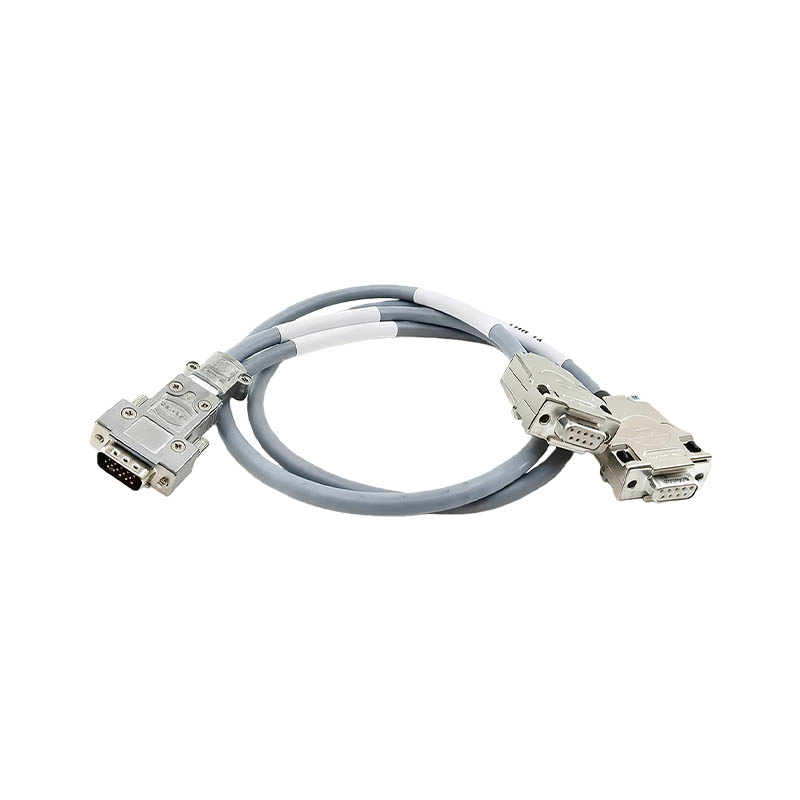 Harting HDB15 Male To DB9 Male And Female Encoder Connection Cable 70cm CNC Aluminum Alloy D-sub Connector Industrial Wiring Harness