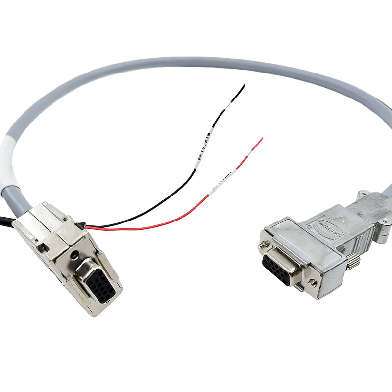 Harting HDB15 Female To HDB15 Female Limit Cable CNC Aluminum Alloy Connector Industrial Wiring Harness 70cm