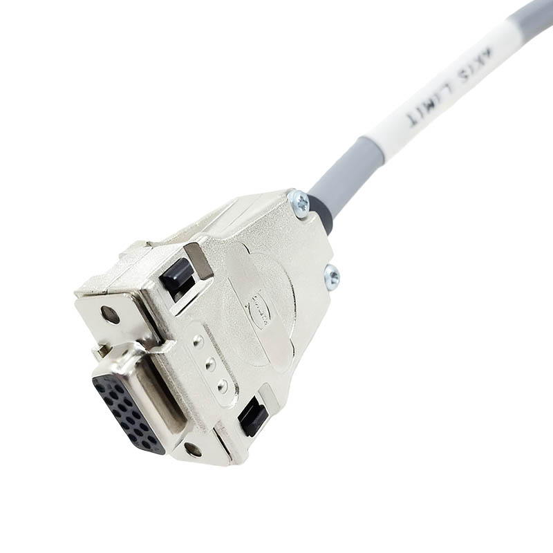 Harting HDB15 Female To HDB15 Female Limit Cable CNC Aluminum Alloy Connector Industrial Wiring Harness 70cm