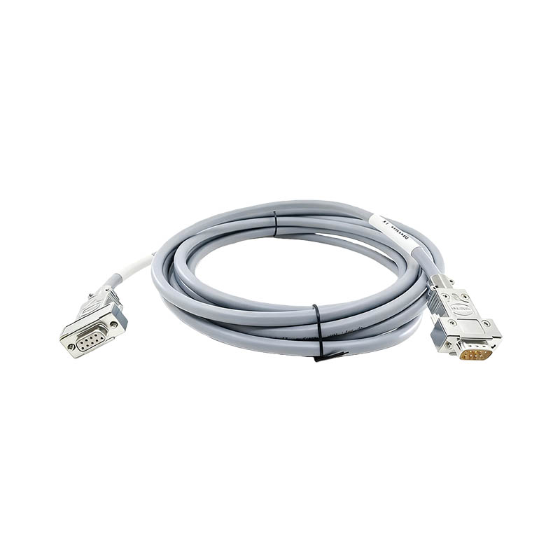 Harting CNC Aluminum Alloy Connector DB9 Male To Female Hall Cable 5M Length Industrial Wire Harness