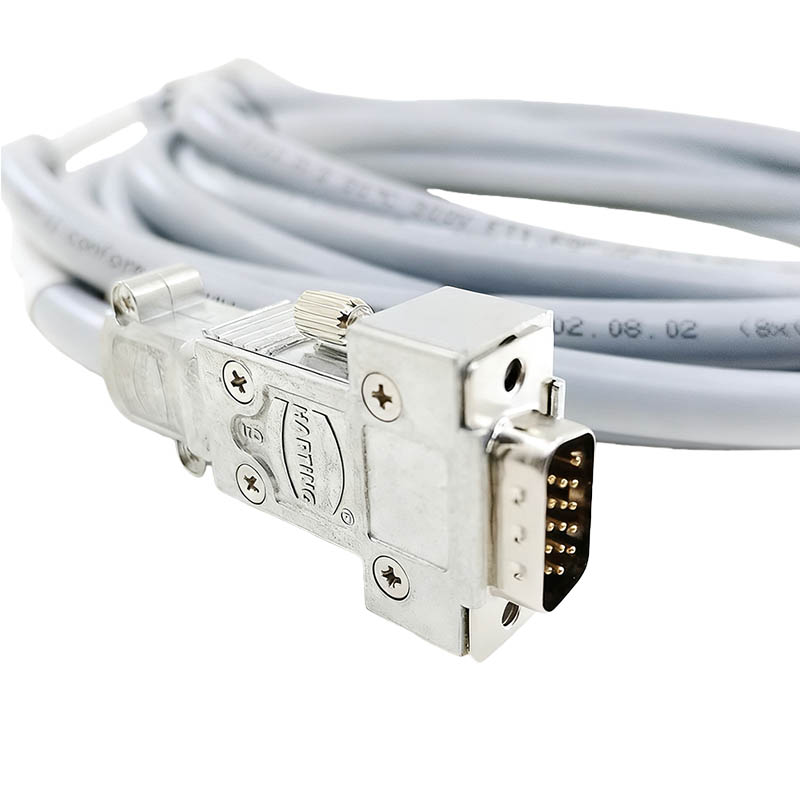 5M Extension Cable CNC Aluminum Alloy Connector HDB15 Male To HDB15 Male Connection Cable Industrial Encoder Wiring Harness